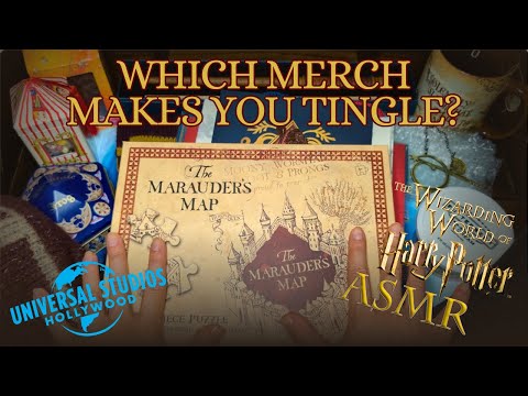 My Hogsmeade Merch Haul 🛍️ USH 🪄 ASMR Whispers 🤫 Crinkles & Tapping ✨ Amusement #ASMR
