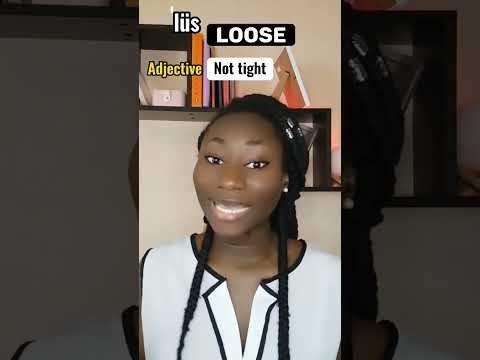LOSE vs LOOSE #shorts #learnenglish #vocabularyenglish #englishlesson