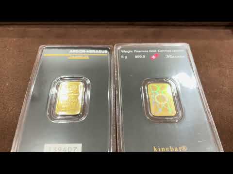 Argor-Heraeus 5 gram Gold Kinebar