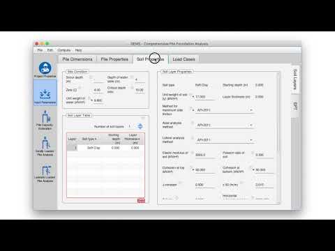 Getting Started with GEMS Comprehensive Pile Foundation Part-1 (Pile capacity estimation)