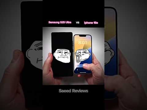 IPhone 16e vs Samsung S25 Ultra – Real-World Performance Test! #comparison #tech