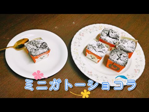 小さな型で作るミニガトーショコラ🍫の作り方🍴