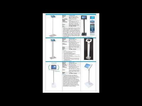 PMW Tablet Anti Theft Stand Brochures A21