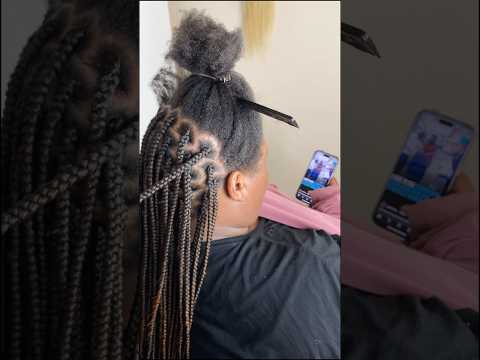 Something unique about traditional box braids #hairstyles #natural #youtubeshorts #trending