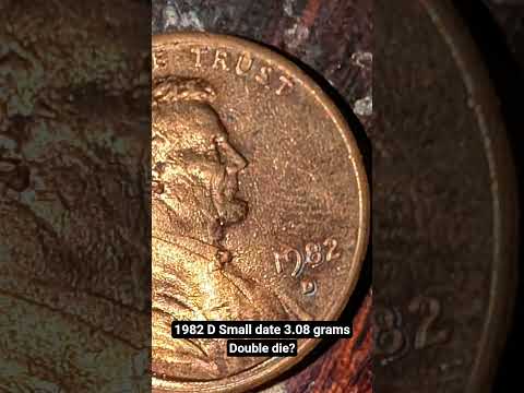 1982 D Small date 3.08 grams! #penny #rare  #double #doubledie #auction #viral #silvercollector