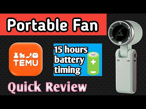 Portable Fan Review 🔥 Best Summer Gadget from Temu