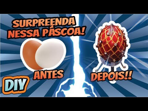 OVO FABERGÉ passo a passo! DIY / Egg Faberge step by step! / Huevo Faberge paso a paso!