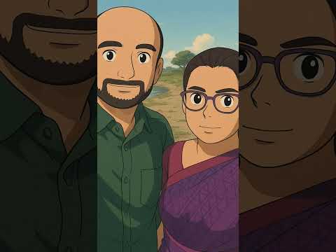 Ghibli art with my family