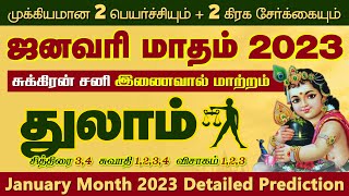Thulam | ஜனவரி மாத ராசிபலன் 2023 துலாம் | selvavel thulam | துலாம் | selvavel | #thulam #rasipalan