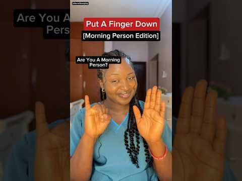 Put a finger down, Morning person edition #shorts #fingerdown #putafingerdown