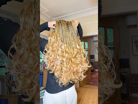 This blonde french curl🔥🔥 #frenchcurls #curlybraids #blondebraids #blonde #protectivestyles #braid