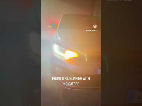 CODED FRONT DRL BLINKING WITH INDICATORS FOR VIRTUS SLAVIA KUSHAQ TAIGUN