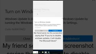 How to disable windows updates without affecting the microsoft store! #shorts