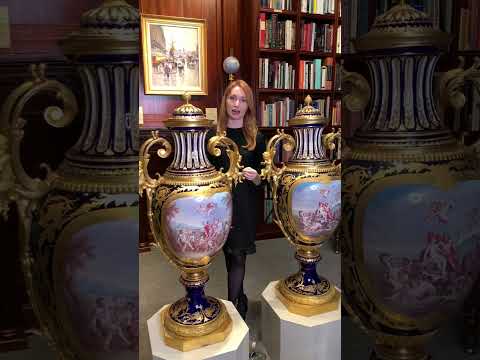 Sèvres Palace Porcelain Urns