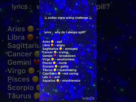 Zodiac Signs Acting Challenge #acting #actingchallenge #zodiac #duet #fyp #shorts #zodiacsigns