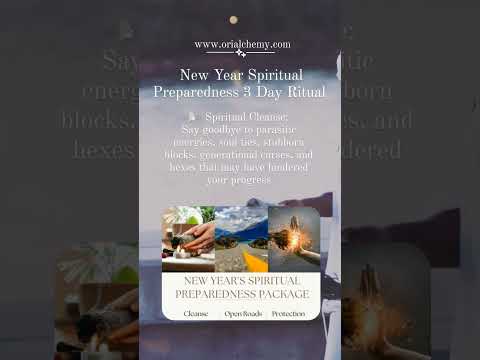 New Year Spiritual Preparedness 3 Day Ritual, Nov 27th-29th www.orialchemy.com