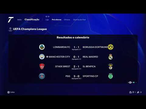 Simulating the UEFA champions League in Fc25