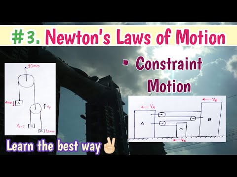 NLM 3 | Constraint Motion |String Constraint - JEE | NEET | Class 11 #NewtonsLawsOfMotion