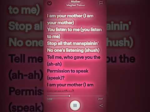 Mother - Meghan Trainor #tiktoksong #lyrics #spotify #fypシ #subscribe #tiktokviral  #meghantrainor