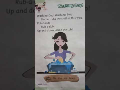 Washing day!   LKG Rhyme