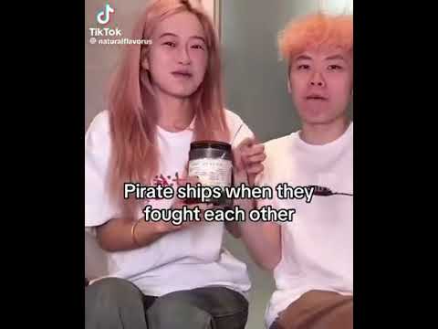 Pirate ships fighting each other