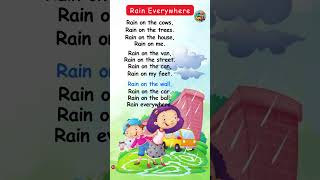 Rain everywhere Poem | Rain on the cows | UKG LKG and Nursery Rhymes #poems #poem
