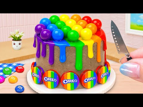 Lava Rainbow OREO Chocolate Cake 🌟 How To Make Sweet Cake With Pop Ball 🍰 Cake In Wonderland