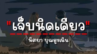 เจ็บนิดเดียว - นิตยา บุญสูงเนิน (เนื้อเพลง)