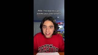 POV: The Teacher's Pet breaks Derek's class project #teacherspet