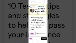 Get this ebook with study and testing tips for the insurance exam