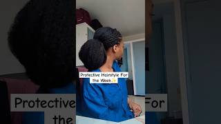 Favourite hairstyle for kinky natural hair #hairstyle #protectivestyles #shorts #explore #girl