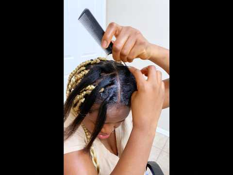 My first ever tuck in braids #hairstyle #youtubeshorts #viralshorts #fyp