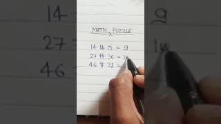 Math puzzle.😱🙄👍#mathpuzzle #trickymath#short #video #viral #youtubeshorts