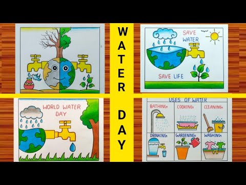 World Water Day: Easy Drawings Highlighting the Importance of Water