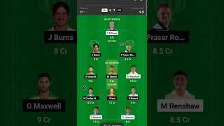 BBL T20 dream11 team today #bbl #bigbashleague #bigbashleague2024 #australia 🥰🥰🔥🔥 mega GL/SL team 🥰