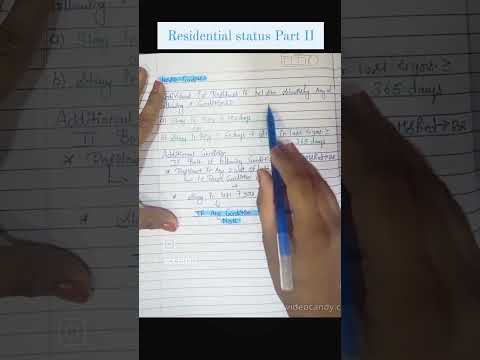 Residential status Part II #caintermediate #castudents #cainterstudents #cainter