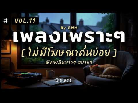 รวมเพลงเพราะ ฟังเพลินนั่งทำงานยาวๆ ไม่มีโฆษณาคั่นบ่อย