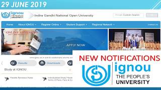 IGNOU NEW COURSE, LAST DATE , GYAN VARNI NEW NOTIFICATION AND UPDATES 2019