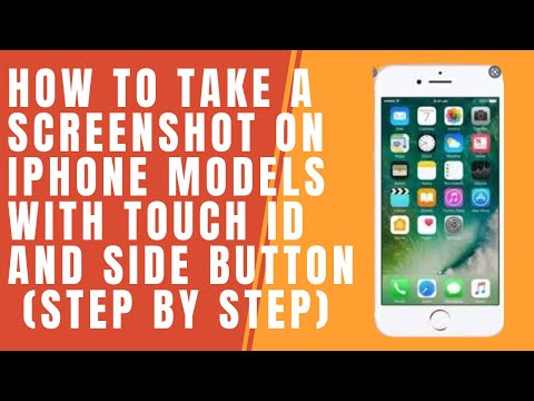 How to take a Screenshot on iPhone models with Touch ID and side button (Step by Step) 