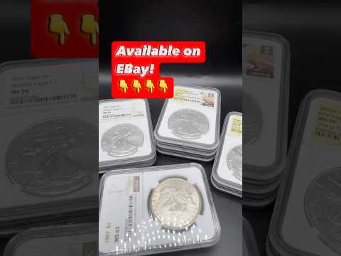 Go check out our slabbed eagle privy coins! One of the first 50k issued! #fyp #explore #silver