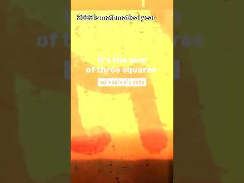 2025 is mathematical year, Collected Video #mathmarvel