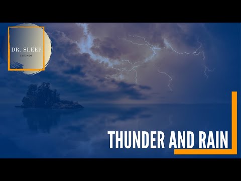 THUNDER and RAIN Sounds for Sleeping BLACK SCREEN | Sleep and Relaxation | Dark Screen Nature Sounds