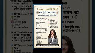 💥CET Exam date 2026 || CET Form date 2026 || CET 12 Level syllabus 2026 #shortsfeed #youtubeshorts