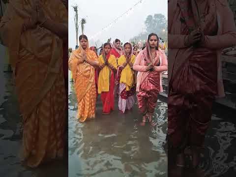 Chhath Puja in Rishikesh ❤️#ytshorts #rishikesh #rishikeshshorts #reels #reet #reelkarofeelkaro
