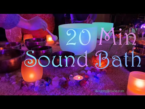 20 Minutes of Singing Bowls only Sound Bath, 432Hz, for deep relaxation, Sleep, Meditation & healing