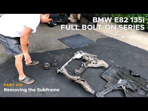 BMW E82 135i How to Drop the Subframe | Full Bolt-On Series (Episode 8)