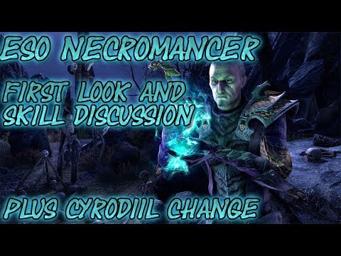 ESO| Necro Skills and Information Plus Cyrodiil Changes| First Look