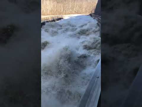 Paint Creek Lake’s outflow 2/21/2019