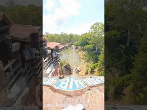 The Wild West Falls Adventure Ride 💦 Movie World Australia ✨ #ASMR #Shorts