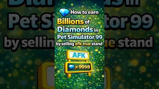 This AFK Trick Breaks Pet Simulator 99 Economy #ps99 #roblox #shorts